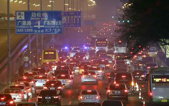China's regions suffer from severe air pollution at the beginning of 2017.