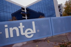 Intel office premises seen with logo