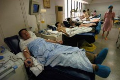 Blood testing and donation at Guangzhou Blood Centre