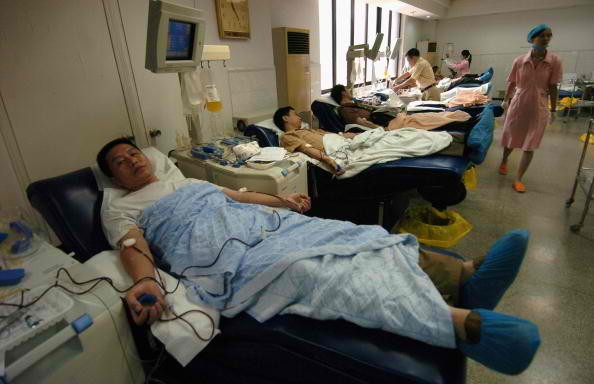 Blood testing and donation at Guangzhou Blood Centre