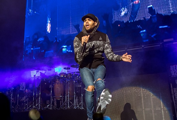 Chris Brown performing at Real 92.3's 'The Real Show' last Nov. 5, 2016.