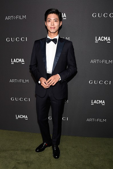 Park Bo Gum attends the 2016 LACMA Art + Film Gala honoring Robert Irwin and Kathryn Bigelow presented by Gucci at LACMA on October 29, 2016 in Los Angeles, California.    