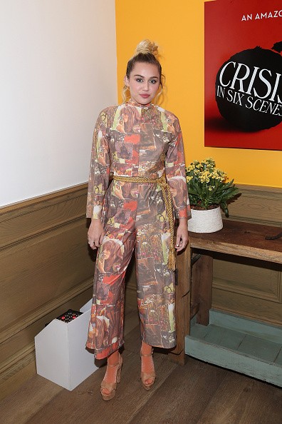Actress/ Singer Miley Cyrus attends the world premiere of 'Crisis in Six Scenes' at the Crosby Street Hotel on September 15, 2016 in New York City.