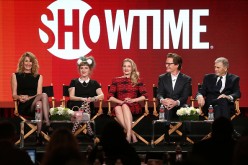 Actors Laura Dern, Kimmy Robertson, Madchen Amick, Kyle MacLachlan and Robert Forster of the television show 'Twin Peaks' speak onstage during the Showtime portion of the 2017 Winter Television Critics Association Press Tour at the Langham Hotel on Januar