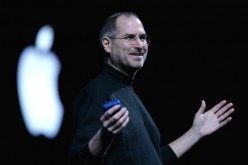 Apple CEO Steve Jobs delivers a keynote address at the 2005 Macworld Expo January 11, 2005