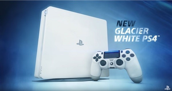 Sony Interactive Entertainment reveals the latest PlayStation 4 Slim Glacier White video console system.