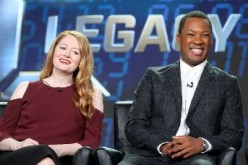 Actors Miranda Otto (L) and Corey Hawkins of the television show '24: Legacy' speak onstage during the FOX portion of the 2017 Winter Television Critics Association Press Tour at Langham Hotel on January 11, 2017 in Pasadena, California. 