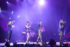 2NE1 perform on the stage during the 2015 Mnet Asian Music Awards (MAMA) at AsiaWorld-Expo on December 2, 2015 in Hong Kong, China.
