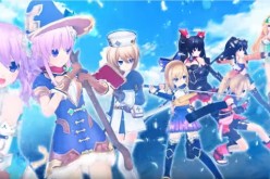 The four main protagonists with their equivalent goddesses preparing for battle against a certain enemy in 