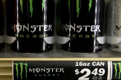 Cans of Monster Energy Drink are displayed on a shelf at a convenience store on Aug. 14, 2014 in Kentfield, California. 