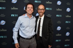 Executive producers Matt Nix and Ben Wexler attend the premiere of FX's 'The Comedians' at The Broad Stage on April 6, 2015 in Santa Monica, California.
