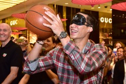  NBA star Jeremy Lin attends the launch of the new TAG Heuer boutique at Bloomingdale's 59th Street store on October 19, 2016 in New York City