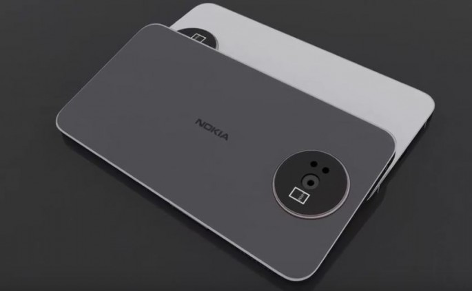 Two smartphones are placed on top of each other, one is black and the other is white. The particular smartphones represent the upcoming Nokia phones this year.