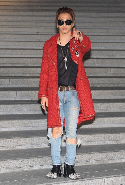 K-Pop group BIGBANG member Taeyang arrives at the Chanel 2015/16 Cruise Collection show on May 4, 2015 in Seoul, South Korea. 
