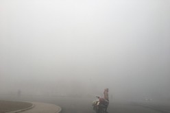Horrific smog in Zhengzhou, Henan Province.              