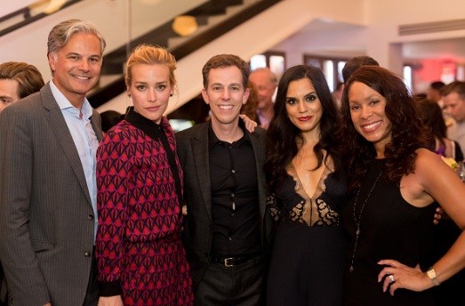Sheraton Kalouria, President and Chief Marketing Officer at Sony Pictures Television, Actress Piper Perabo, Executive Producer/Showrunner Josh Berman, Actress Sepideh Moafi and Channing Dungey, President of ABC Entertainment Group attend the Premiere Of A