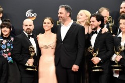 Cast & crew of 'Game of Thrones', winners of Best Drama Series, pose in the press room during the 68th Annual Primetime Emmy Awards at Microsoft Theater on September 18, 2016 in Los Angeles, California. 