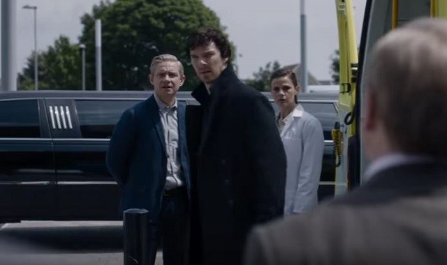 Martin Freeman and Benedict Cumberbatch star in the TV series 'Sherlock.'