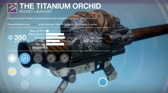 The Titanium Orchid is one of the weapons included in "Destiny's" "Iron Banner" event.