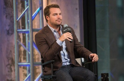 Actor Chris O'Donnell discusses 'NCIS: Los Angeles' at AOL Studios In New York on April 11, 2016 in New York City. 