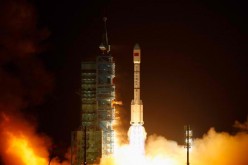China's ambitious plan to explore Mars now comes with a shortlist of names and logos. Pictured here is the launching of the country's space laboratory module Tiangong-1.