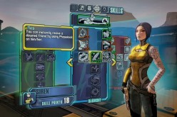 The character Siren getting new skills in the customization menu in 'Borderlands 2.'