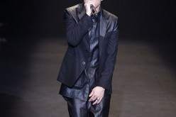 Rapper Beenzino performs on the runway during the RE.D show as part of Seoul Fashion Week A/W 2014 on March 22, 2014, in Seoul, South Korea.