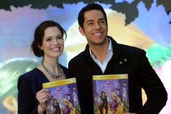 Actors Mandy Moore and Zach Levi promoted their new movie “Tangled” at the Disney Store on Nov. 19, 2010 in New York City. 
