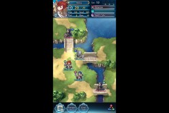A battlefield with opposing armies in 'Fire Emblem Heroes.'