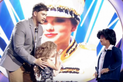 Xia Vigor and Alonzo Muhlach are two of the eight contestants of the first Filipino kiddie version of 'Your Face Sounds Familiar,' which is hosted by Billy Crawford, the International Male Artist of the Year at 2003 NRJ Music Awards.