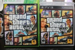 Copies of Grand Theft Auto V are displayed at the 8 Bit & Up video games shop in Manhattan's East Village on September 18, 2013 in New York City