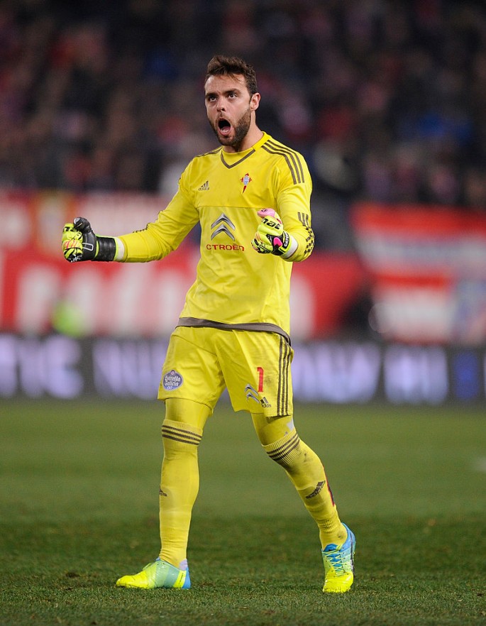 Celta Vigo goalkeeper Sergio Alvarez.