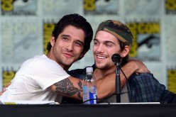 Tyler Posey (L) and Dylan Sprayberry attend the 'Teen Wolf' panel during Comic-Con International 2016 at San Diego Convention Center on July 21, 2016 in San Diego, California. 
