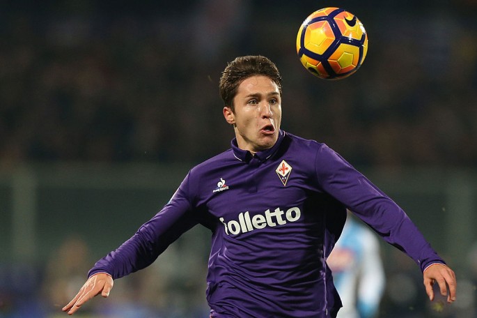 Fiorentina forward Federico Chiesa.