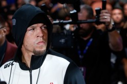 Nate Diaz walks to the Octagon before his welterweight rematch against Conor McGregor at the UFC 202 event at T-Mobile Arena on August 20, 2016 in Las Vegas, Nevada.