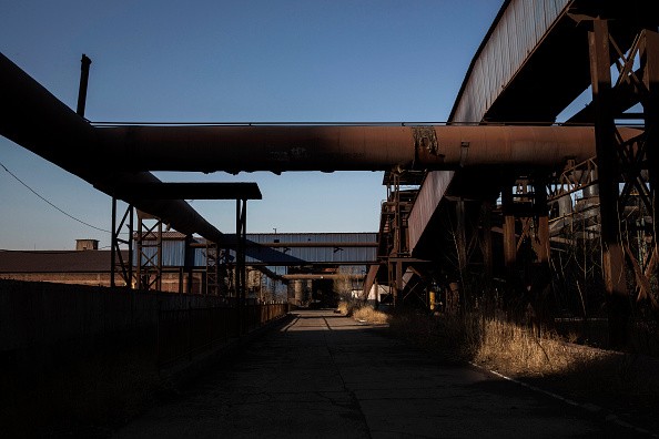 Building facilities stand in the abandoned Qingquan Steel plant which closed in 2014 and became one of several so-called "zombie factories" in Tangshan, China. 