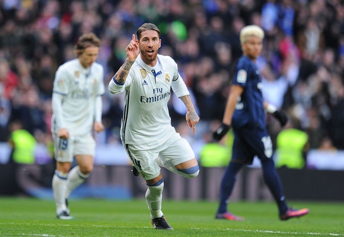 Real Madrid defender Sergio Ramos.