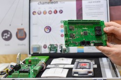 A company displays proposed solutions for Smart Home technologies, the future of residential real estate, during the Internet of Things World conference at the Convention Center in Dublin last year.