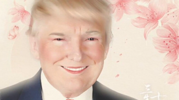 Donald Trump is among the popular personalities who have been given the Meitu treatment by users.