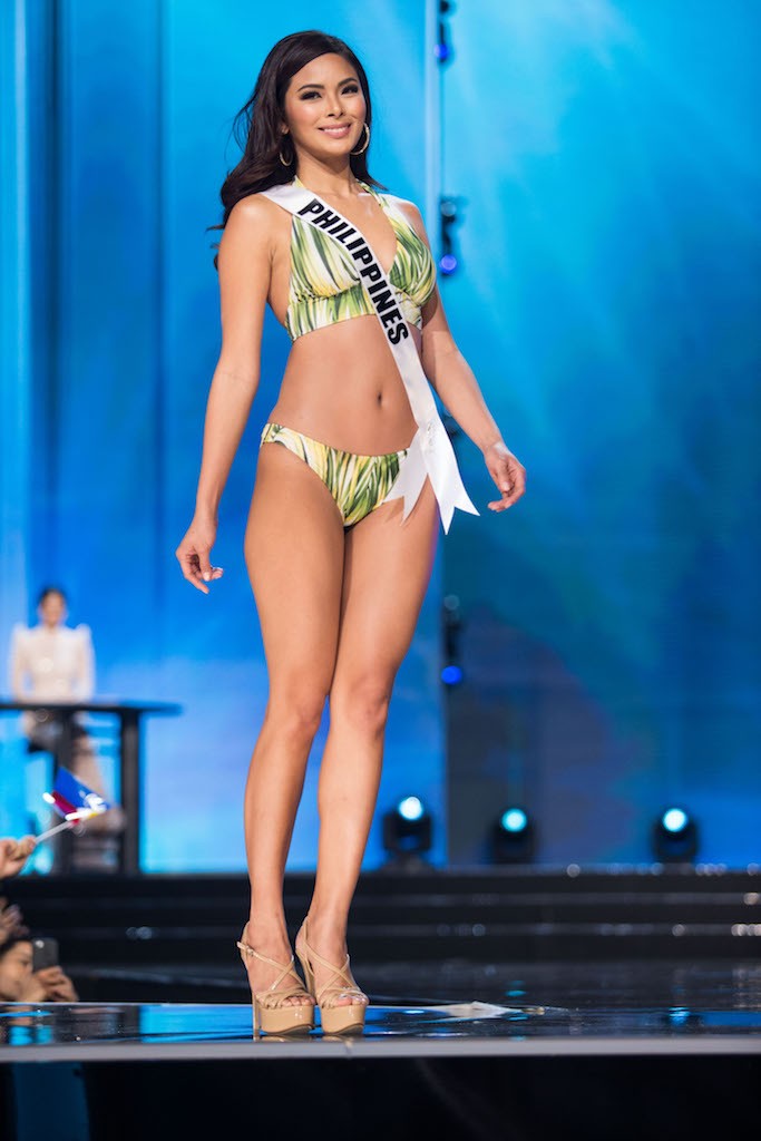 Maxine Medina, Miss Universe Philippines 2016 competes on stage in Yamamay swimwear featuring footwear by Chinese Laundry during the 65th MISS UNIVERSE® Preliminary Competition at the Mall of Asia Arena on Thursday, January 26, 2017. The contestants have 