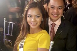 Miss Guam Muñeka Joy Taisipic poses with Yibada News editor Conan Altatis during  a Miss Universe 2016 event at Cordillera Convention Hall, Baguio Country Club in Baguio City, Philippines, on Jan. 18, 2017.