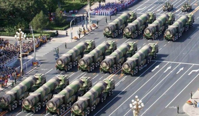 DF-41 ICBMs on parade.        