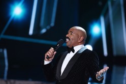Television personality Steve Harvey hosts the 2015 Miss Universe Pageant at The Axis at Planet Hollywood Resort & Casino on December 20, 2015 in Las Vegas, Nevada. 
