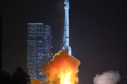 A Long March-3B carrier rocket is launched with the Gaofen-4 Satellite in Xichang in southwest China's Sichuan Province.