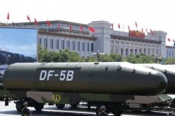 DF-5B ICBM on parade.                      