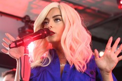 Bebe Rexha performs at MTV's Cover Of The Month Party At The YouTube Space on January 31, 2017 in London, United Kingdom.   