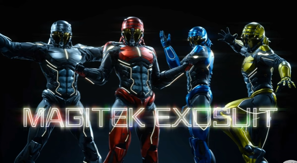 The Magitek Exosuits to be worn by Noctis and his crew in the future DLCs for "Final Fantasy XV." 