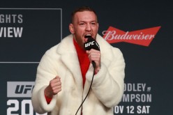  UFC Featherweight Champion Conor McGregor addresses the media during the UFC 205 press conference at The Theater at Madison Square Garden on November 10, 2016 in New York City.