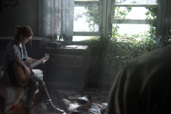 Ellie strums some chords in the announcement trailer of 
