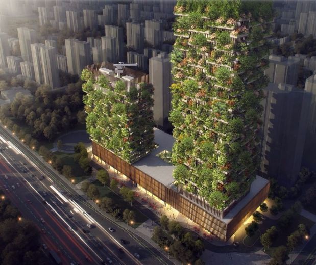 Planned Nanjing Green Towers.                       